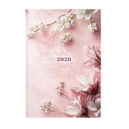 Naptár, tervező, A5, napi, TOPTIMER, "Joy", fátyolvirág
