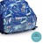 Hátizsák, iskolatáska, cipzáras, GABOL "Crew", kék, foci